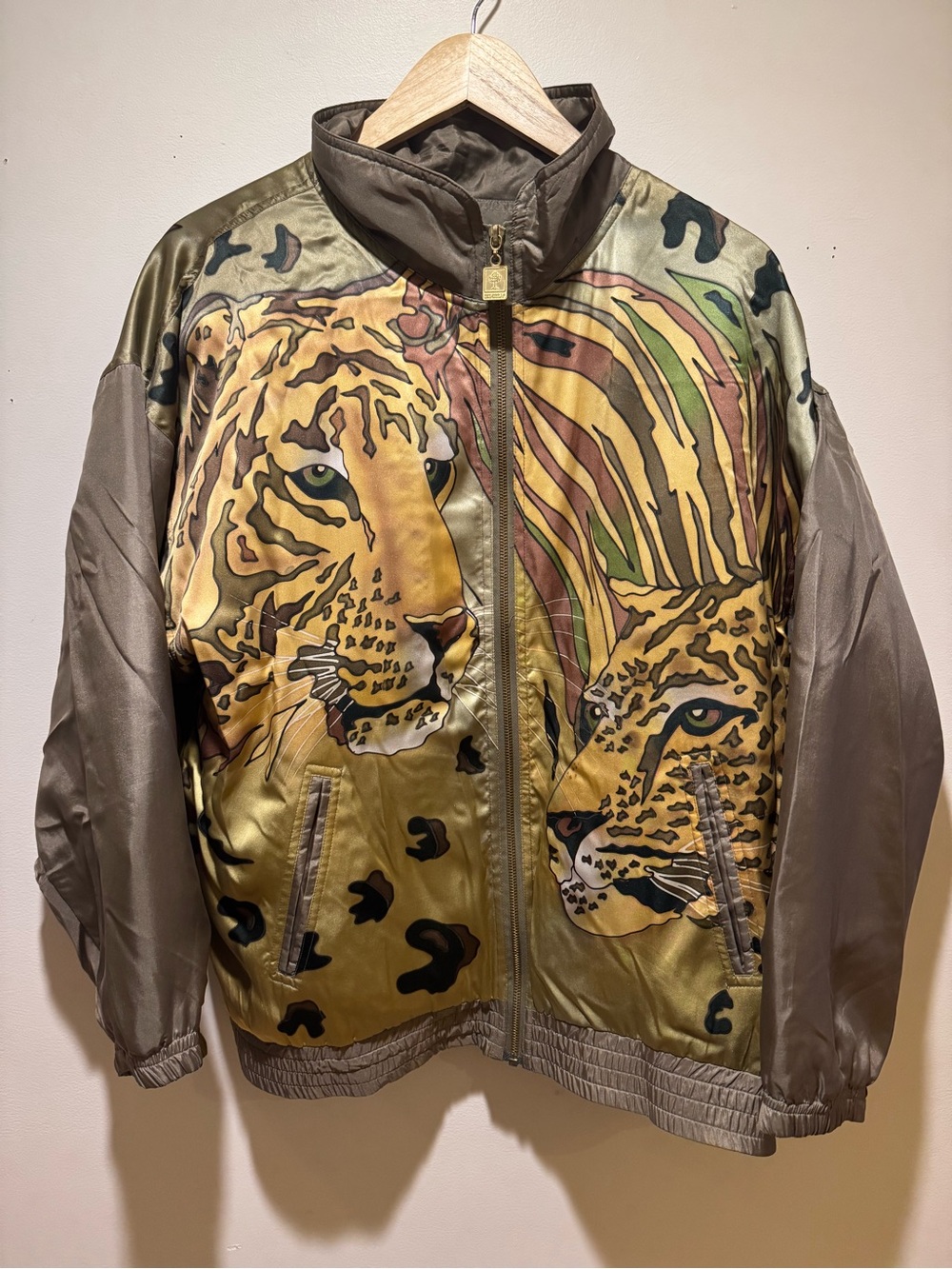 Hand-Painted Emily Silk Jacket – Large